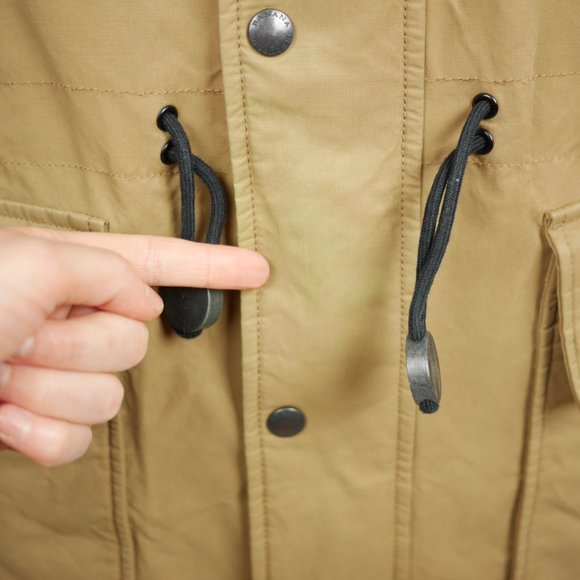 BANANA REPUBLIC Tan brown full zip coat insulated - Picture 3 of 12